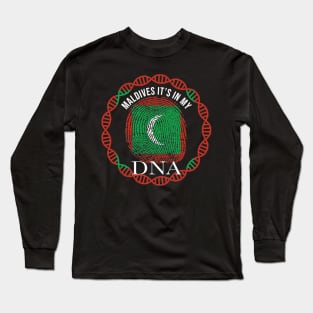 Maldives Its In My DNA - Gift for Maldivian From Maldives Long Sleeve T-Shirt